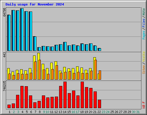 Daily usage for November 2024