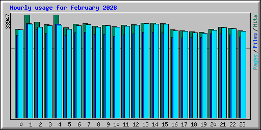 Hourly usage for February 2026